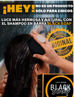 Image of BLACK SOAP™️-JABÓN REVITALIZANTE PARA CANAS 🔥💪🧼✨